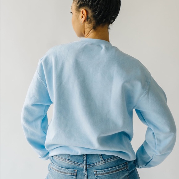 The Sneaker Graphic Pullover in Blue - Picture 5 of 12